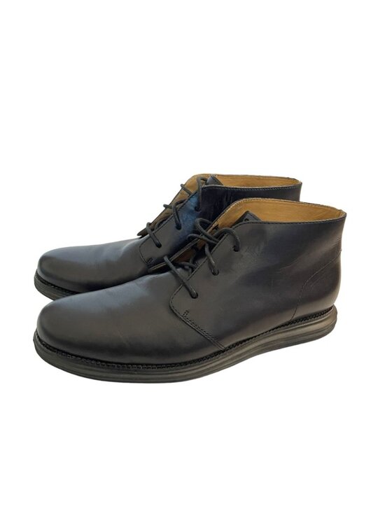 Cole Haan Original Grand Black Leather Chukka Boots Size 13 Rubber Sole Comfort main image 4